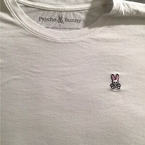 Classic Short Sleeve Crew Tee Psycho Bunny Size 7 White